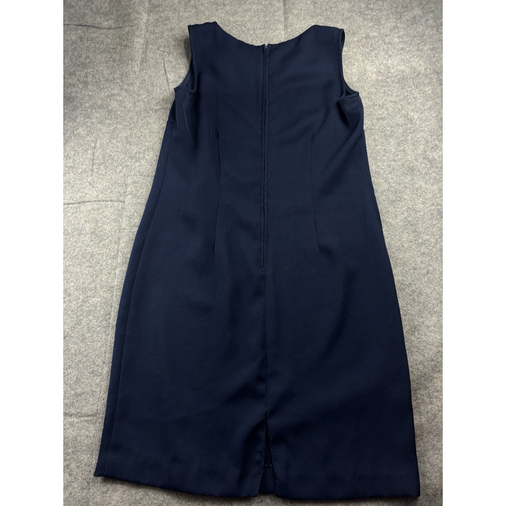 VTG Spago Women's 4? Sheath Mini Shift Floral Beaded Dress 90s Sexy Cocktail SEE - Picture 4 of 7